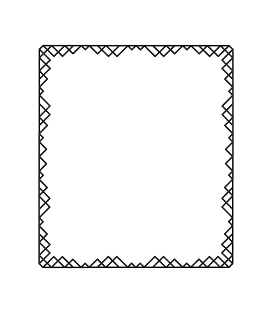 Vector illustration of Rectangular Frame