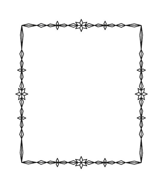 Vector vector illustration of rectangular frame