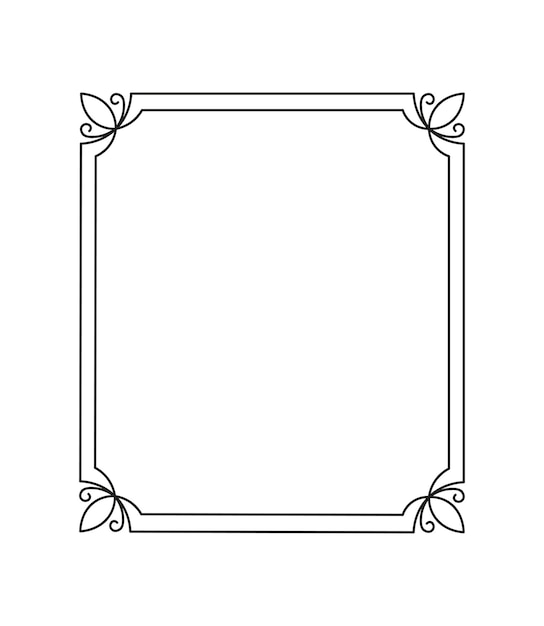 Vector illustration of Rectangular Frame