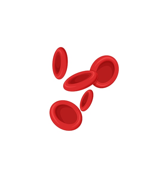 vector illustration of red blood cells or erythrocytes stock illustration
