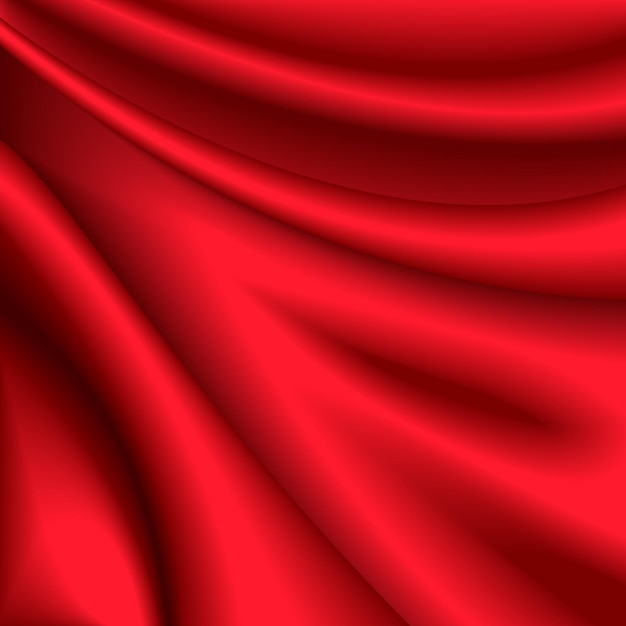 Vector illustration of red silk background