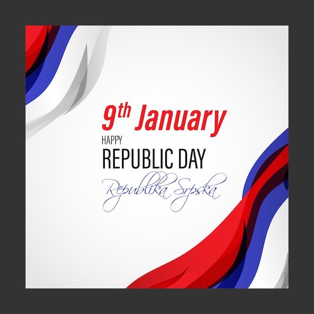 Vector illustration of Republika Srpska Republic day