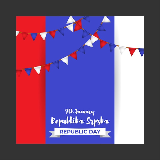 Vector illustration of Republika Srpska Republic day