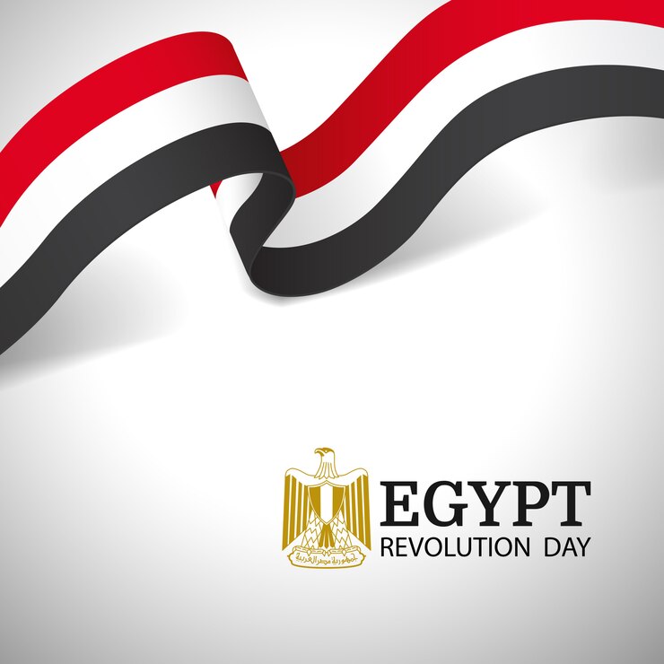 Vector Illustration of Revolution Day Egypt.