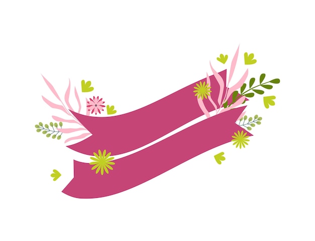 Vector illustration of ribbon