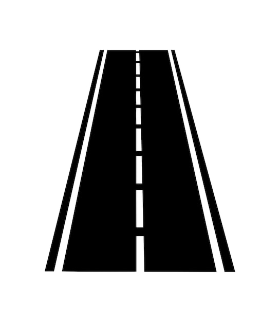 Vector illustration of road and crossroad