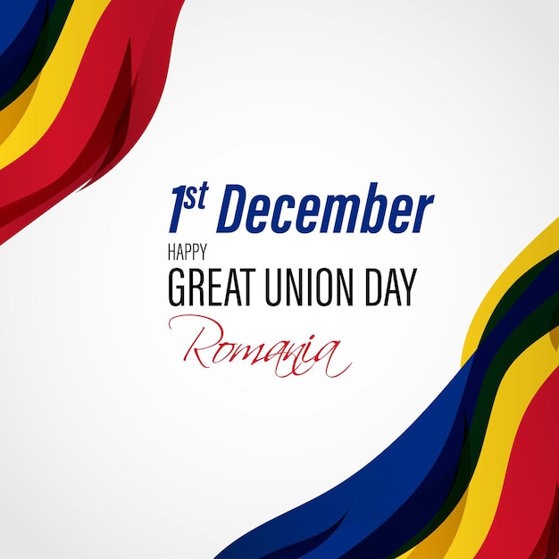 Vector vector illustration of romania great union da