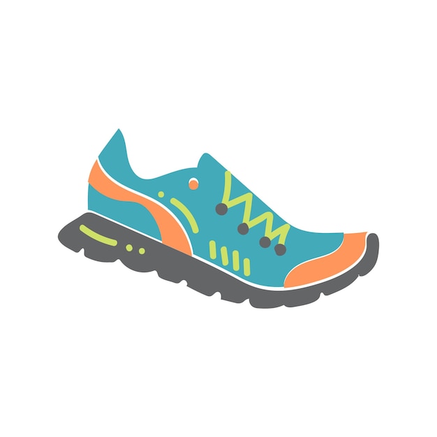 Vector vector illustration of running shoe