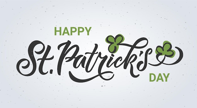 Vector illustration of saint patricks day logotype