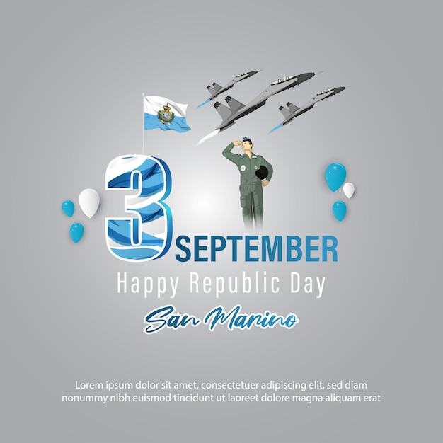 Vector illustration for san marino republic day