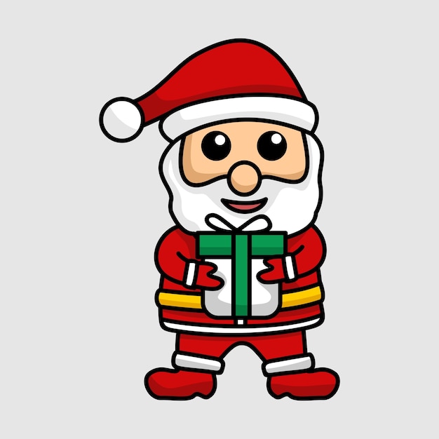 Vector illustration of santa claus on christmas event