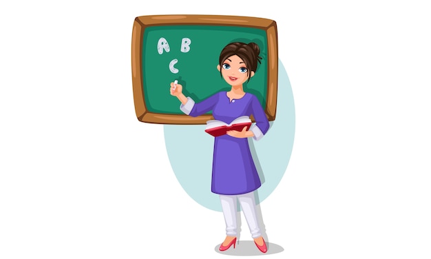 teacher teaching clipart animation