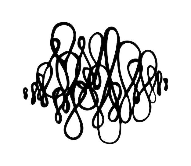 Векторная иллюстрация Scribble и Hatche