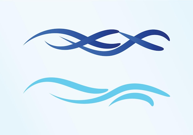 Illustrazione vettoriale di onde del mare acqua naturale
