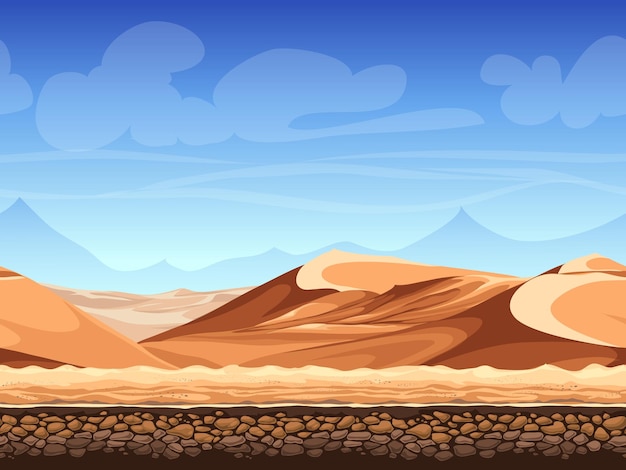 Vettore deserto senza giunte di illustrazione vettoriale