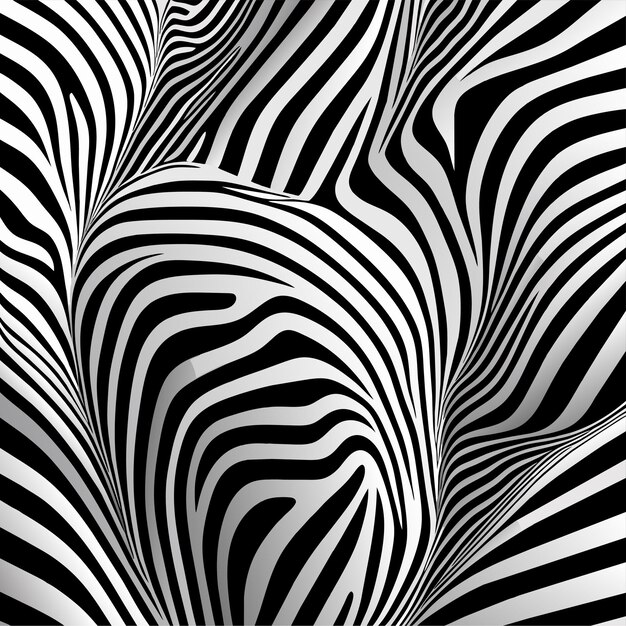 Vector illustration of seamless zebra pattern