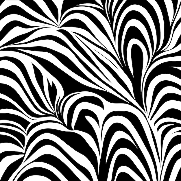 Vector illustration of seamless zebra pattern