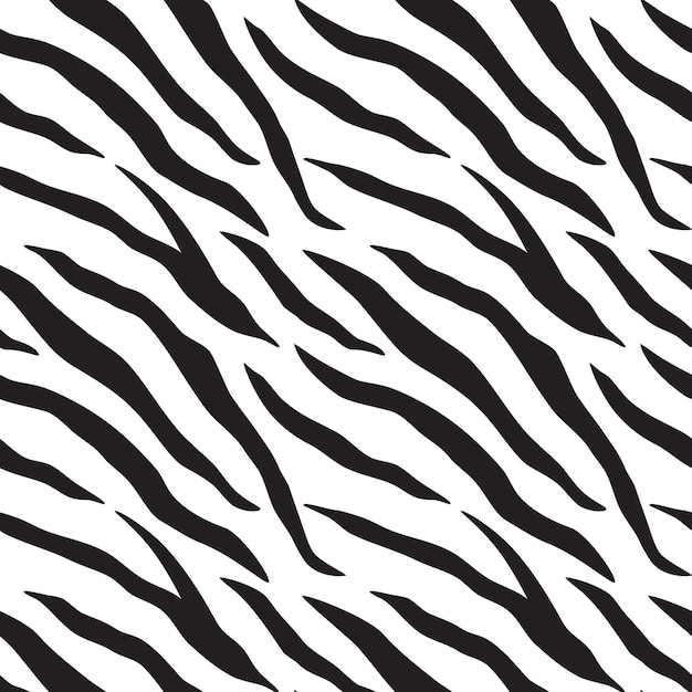 Vector vector illustration of seamless zebra pattern