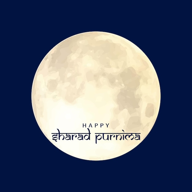 vector illustration of sharad purnima which is a harvest festival celebrated on the full moon day