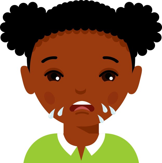 Vector vector illustration of a sick sneezing woman