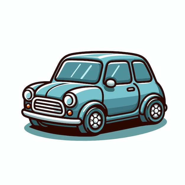 Vector Illustration of Simple Car