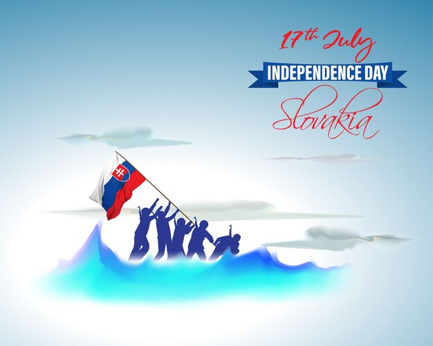 Vector illustration for Slovakia Independence Day