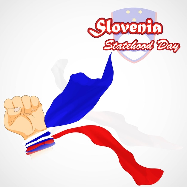 Illustrazione vettoriale per la festa nazionale della slovenia