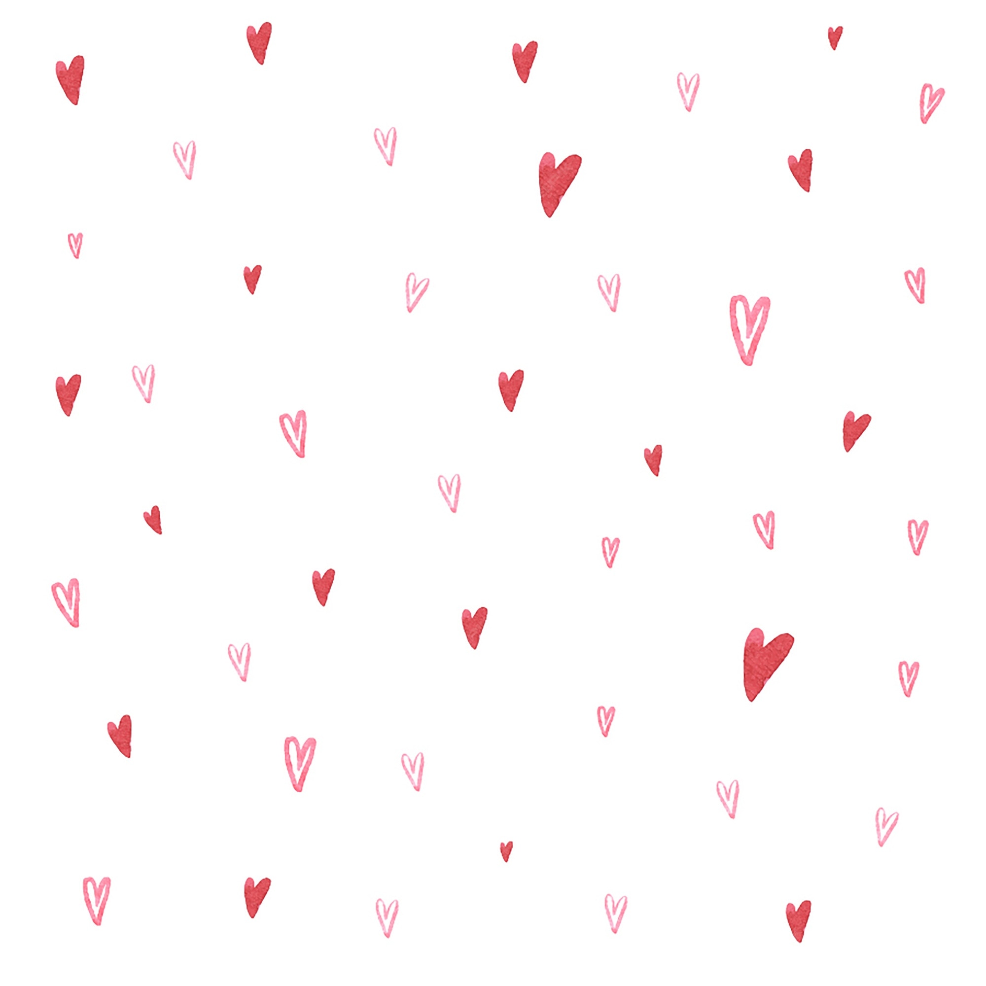 Premium Vector | Vector illustration of small red and pink hearts pattern  on white background