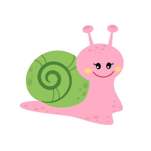 Vector illustration of snail