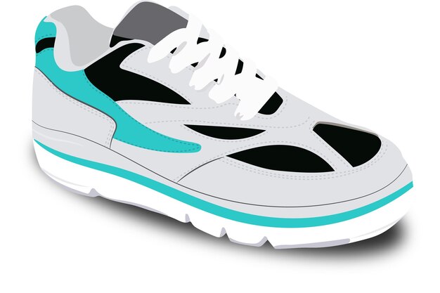 Vector illustration of Sneakers shoes