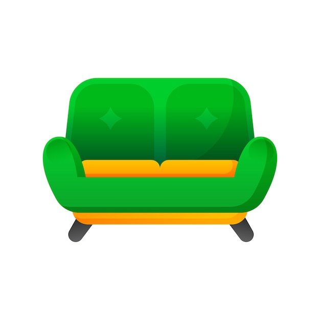 Vector illustration Sofa design illustration