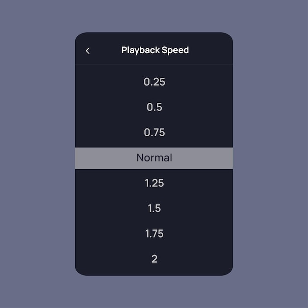 Vector vector illustration sound speed adjusting menu