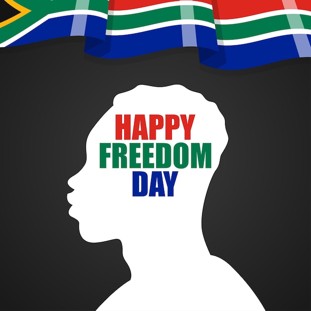 Vector illustration of South Africa Freedom Day