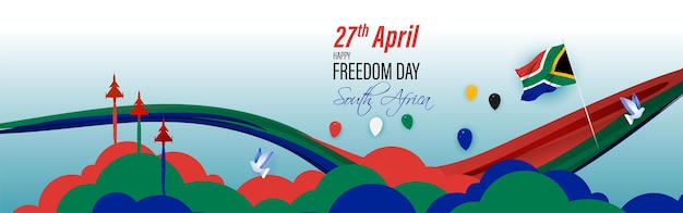 Vector illustration of South Africa Freedom Day