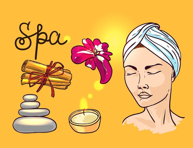 Vector illustration spa