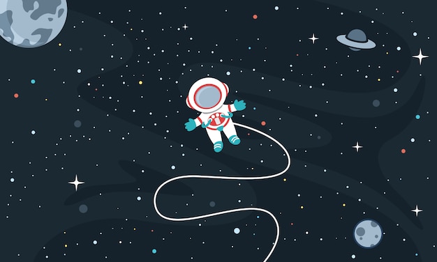 Векторная иллюстрация космического фона