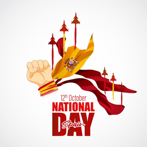 Vector illustration for Spain National Day banner