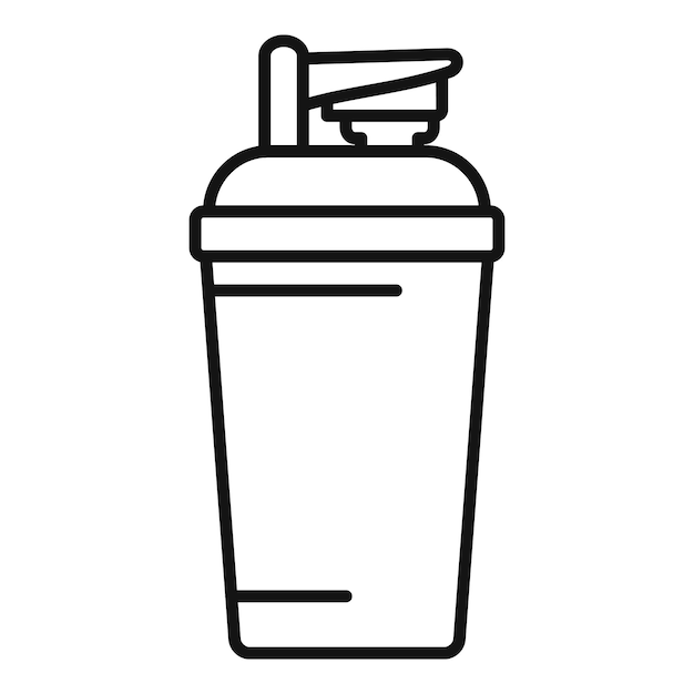 vector illustration of sports water bottle