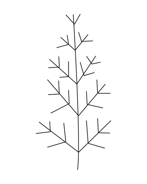 Vector vector illustration of sprig