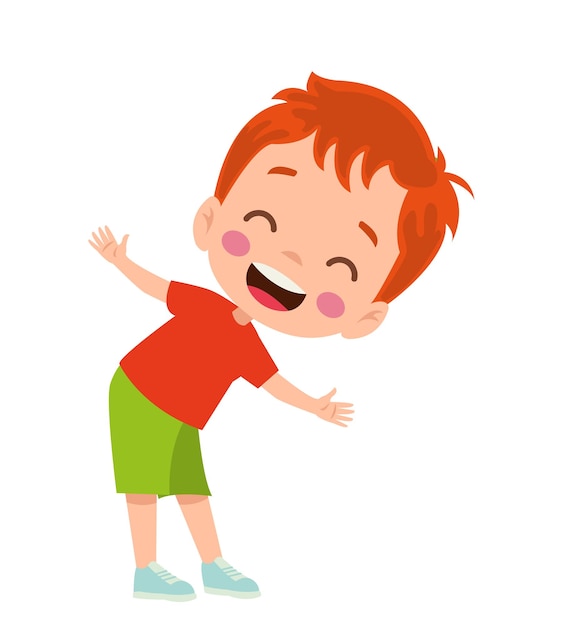 ベクトルイラスト 学生の姿勢