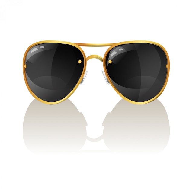 Vector illustration of stylish aviator sunglasses