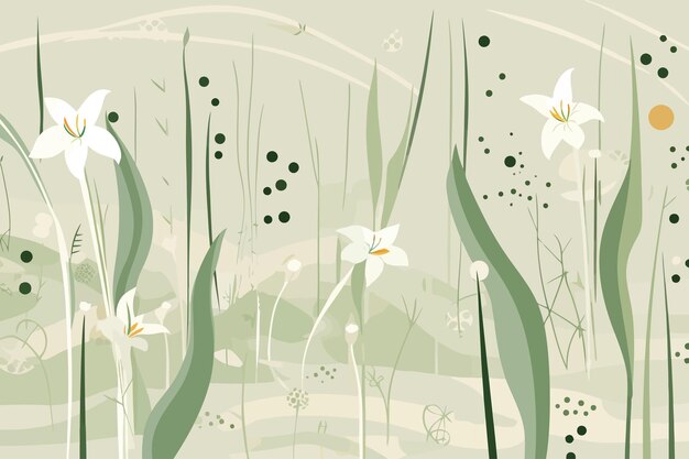 Vector vector illustration of subtle botanical element