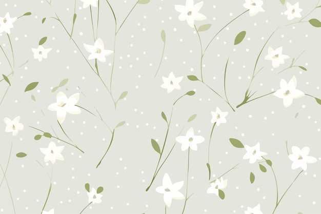 Vector vector illustration of subtle leaves and plants pattern