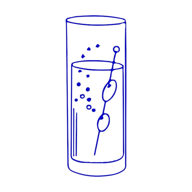 Vettore illustrazione vettoriale di cocktail estivi icone di alcol per manifesti e carte isolate