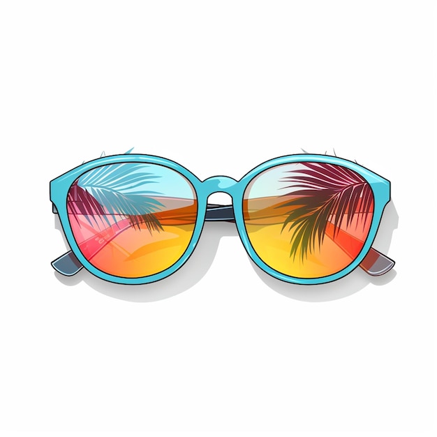 Vector illustration summer glasses