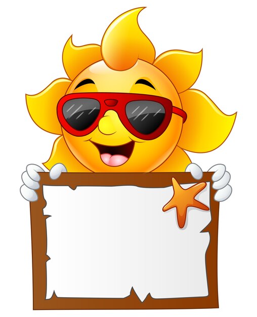 Vector vector illustration of sun characters cartoon 