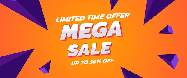 Vector illustration super sale banner template design Big sales special offer