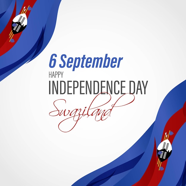 Vector illustration for Swaziland Independence Day 6 September