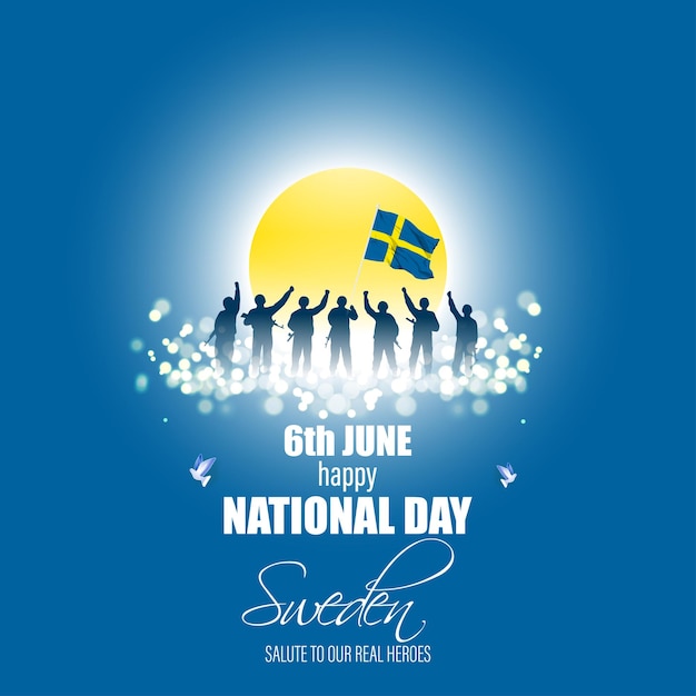 Vector illustration for sweden national day