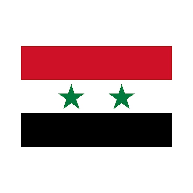 Vector vector illustration of syria flag